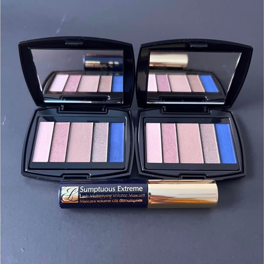 Lancôme & Estee Lauder Makeup Set 3Pcs ( Eyeshadow & Mascara)